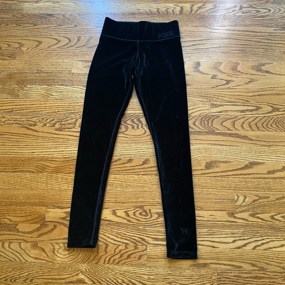 PINK Victoria's Secret Velvet Leggings - black - Picture 5 of 6